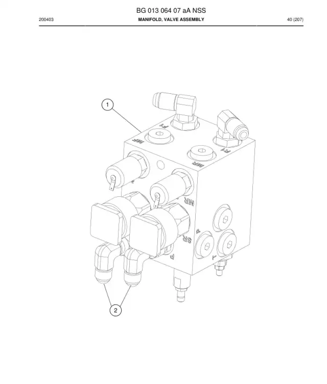 VERTEILER, VENTIL BAUGRUPPE