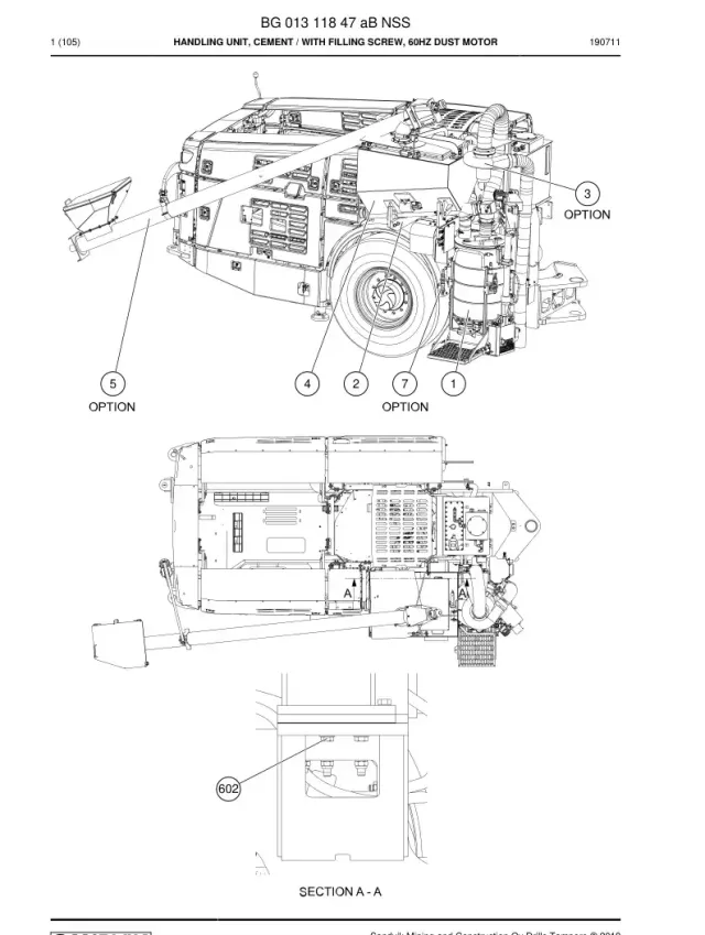 HANDLING UNIT, CEMENT