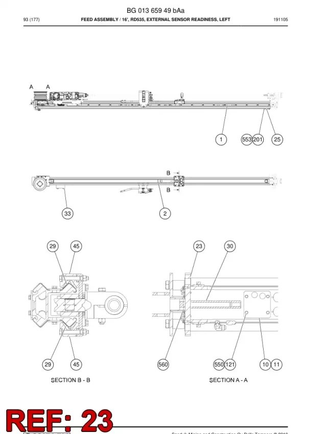 FRAME, REAR