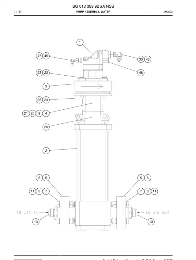 POMPE ASSEMBLY, WATER