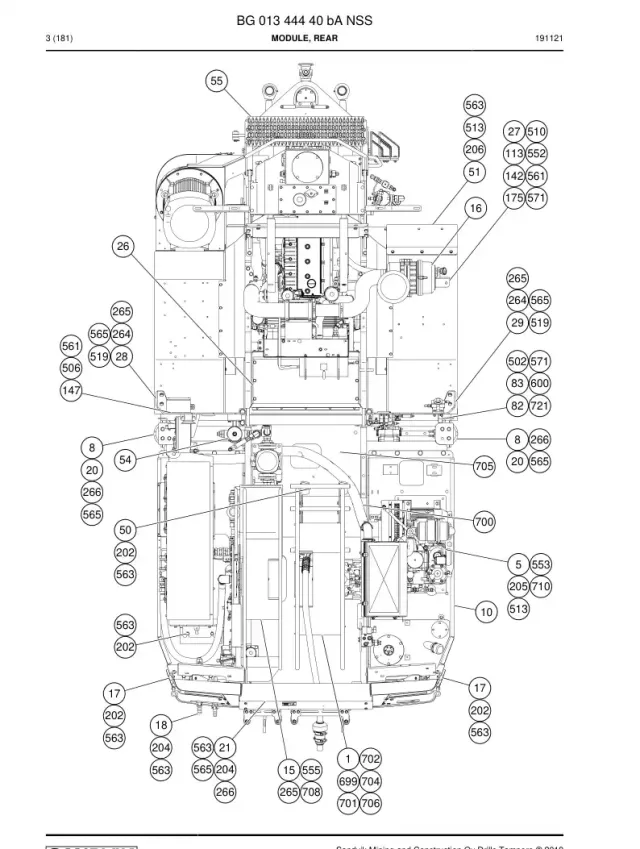 MODULE, ARRIÈRE