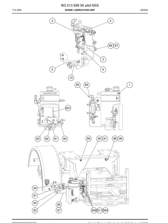 SHANK LUBRICATION UNIT