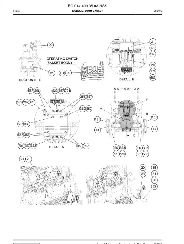 MODULE, BOOM BASKET